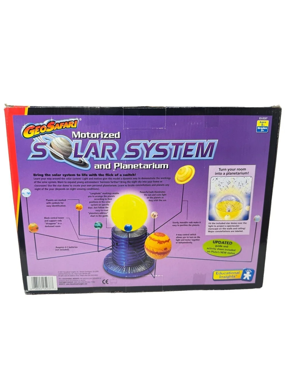 GeoSafari EI-5237 Motorized Solar System Planetarium Educational Insights NEW